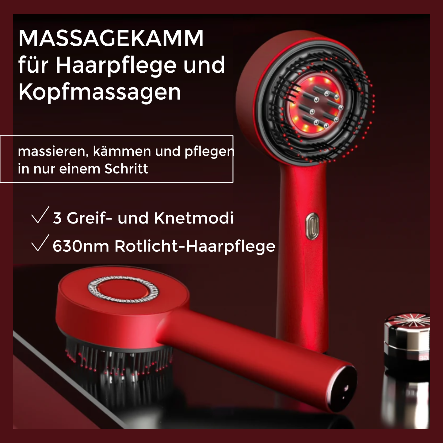 Haarbürste mit Massagefunktion