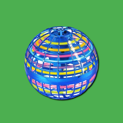 Farbige LED-Weltkugel mit 360°-Drehfunktion