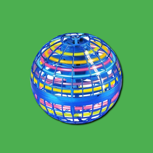 Farbige LED-Weltkugel mit 360°-Drehfunktion